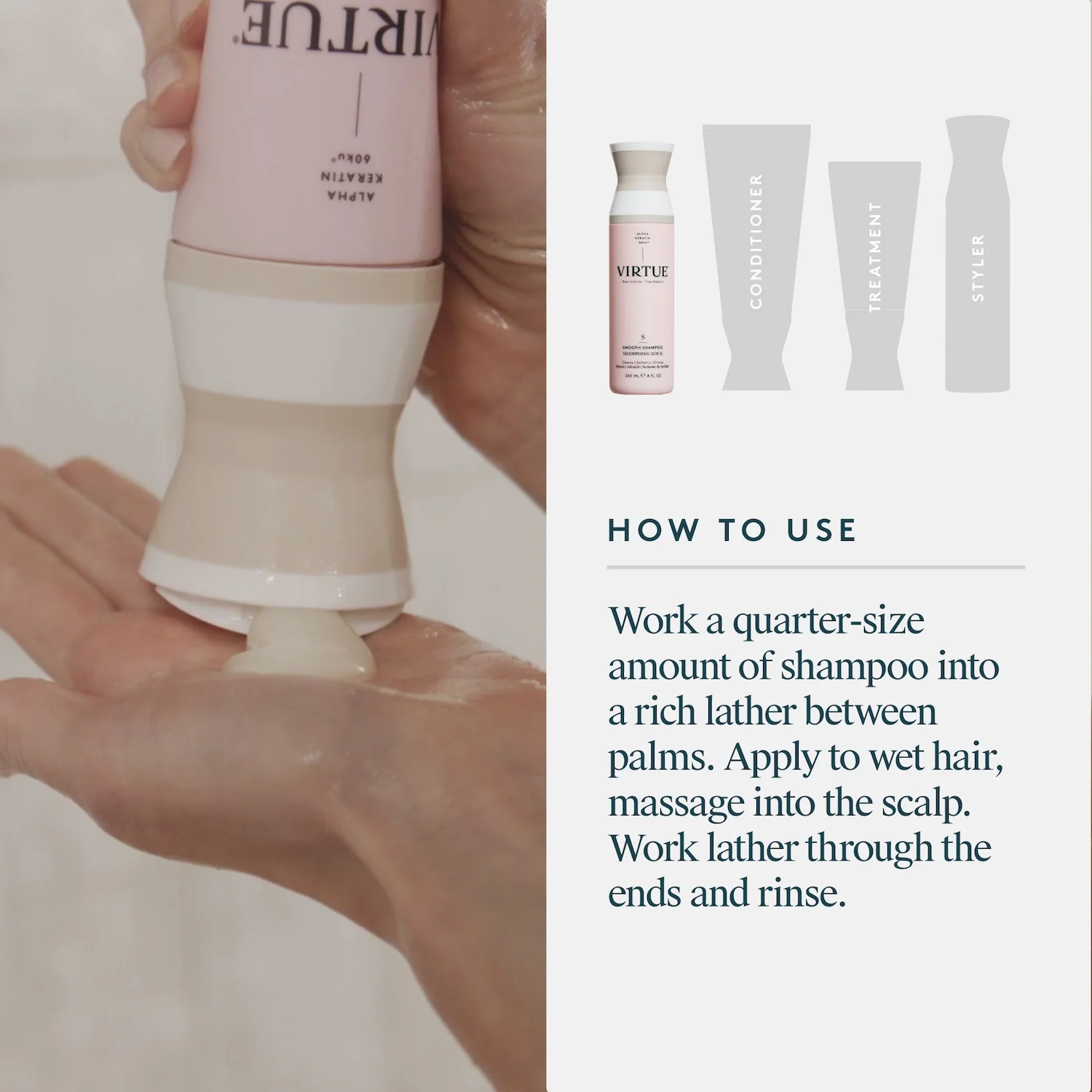 Virtue Smooth Shampoo 240ml - Image 10