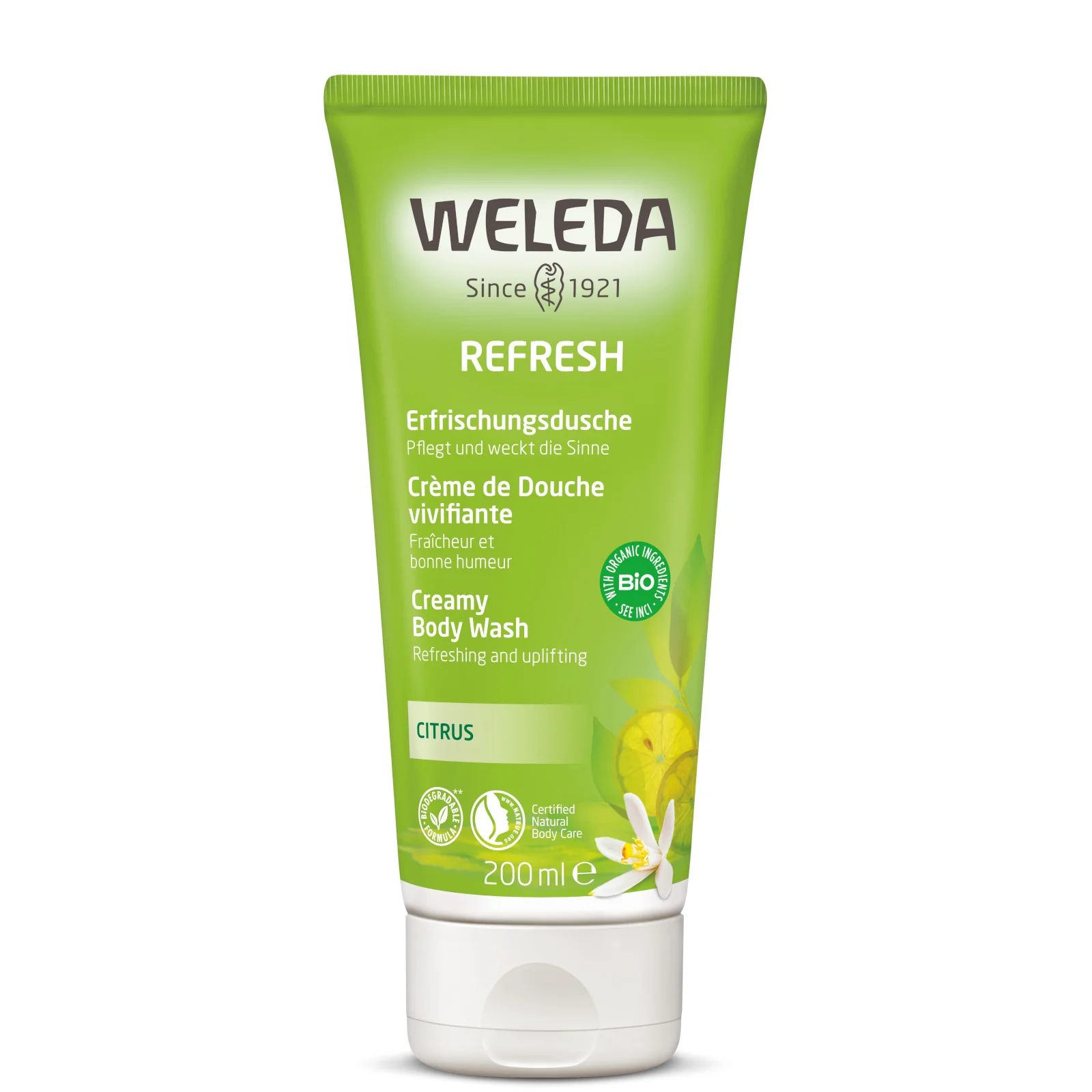 Weleda Citrus Refresh Creamy Body Wash 200ml