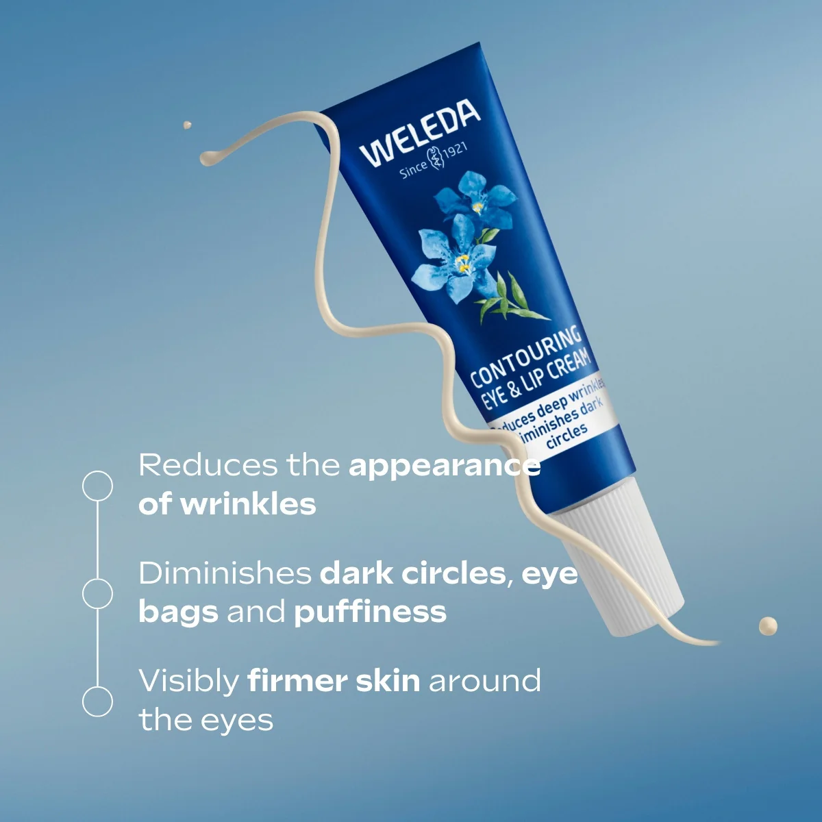Weleda Contouring Eye and Lip Cream Blue Gentian and Edelweiss 10ml - Image 2