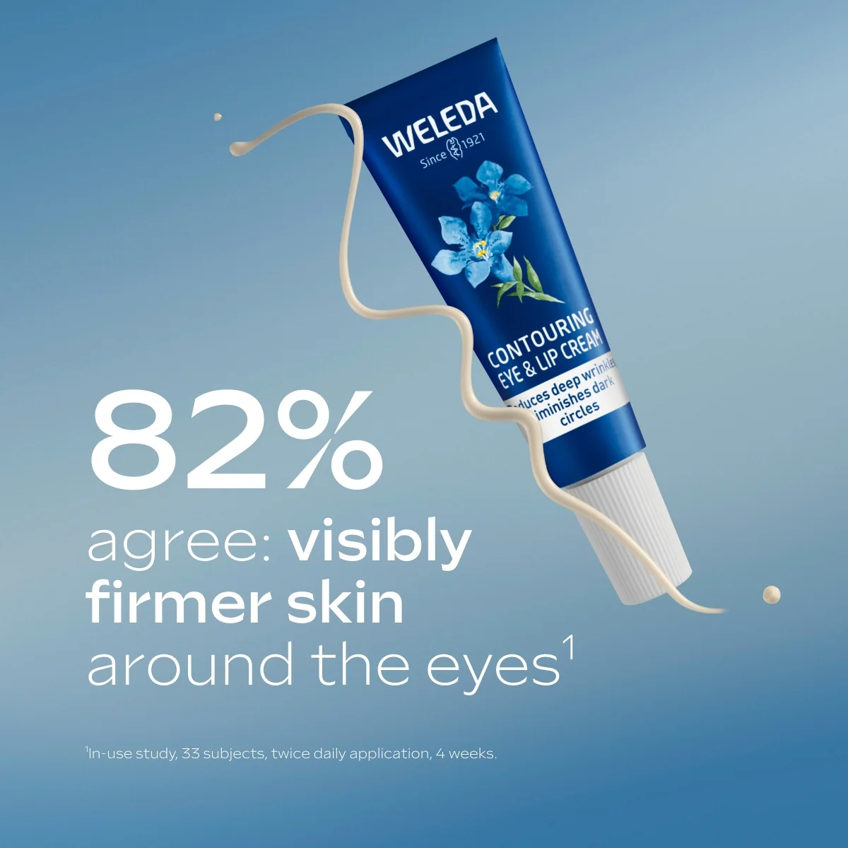 Weleda Contouring Eye and Lip Cream Blue Gentian and Edelweiss 10ml - Image 3