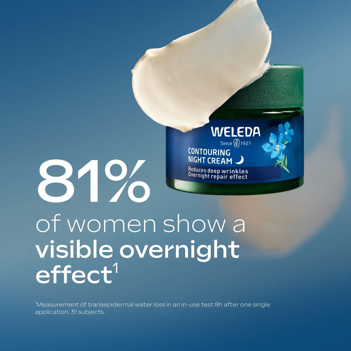 Weleda Contouring Night Cream Blue Gentian and Edelweiss 40ml - Image 2