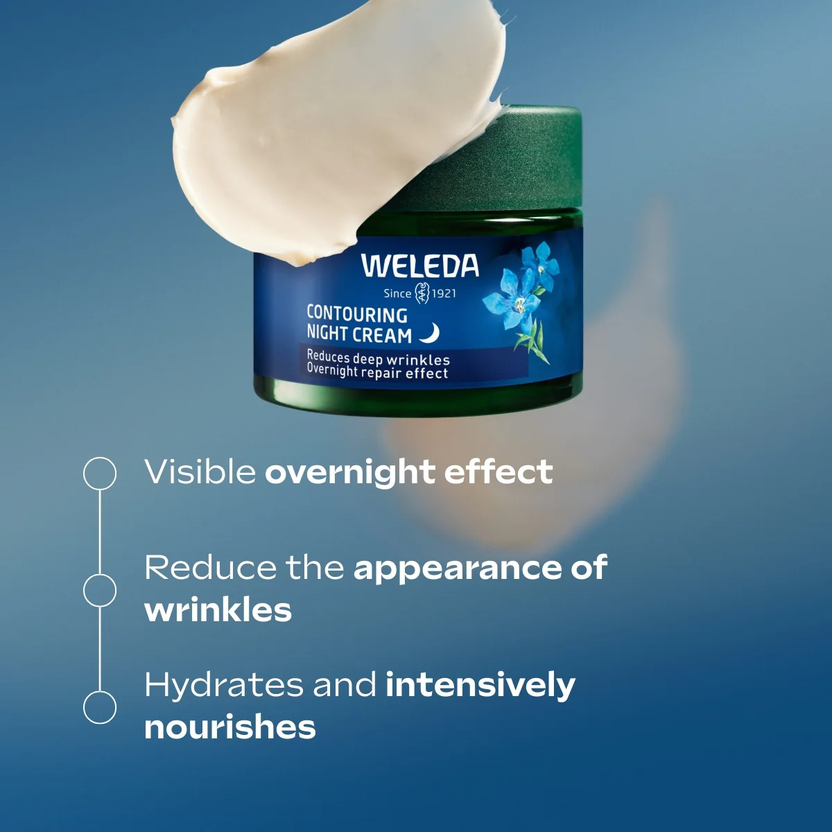 Weleda Contouring Night Cream Blue Gentian and Edelweiss 40ml - Image 3