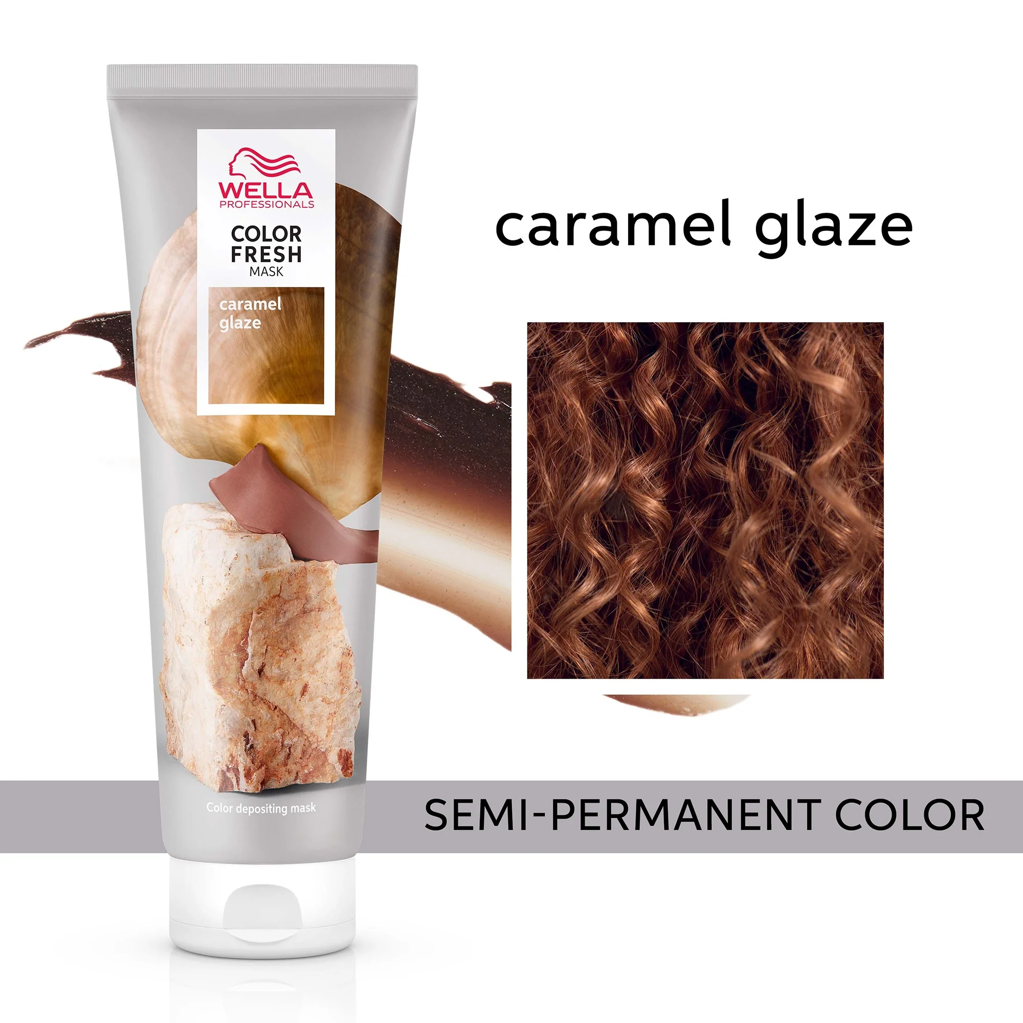 Wella Professionals Care Color Fresh Semi-Permanent Colour Mask - Caramel Glaze 150ml - Image 2