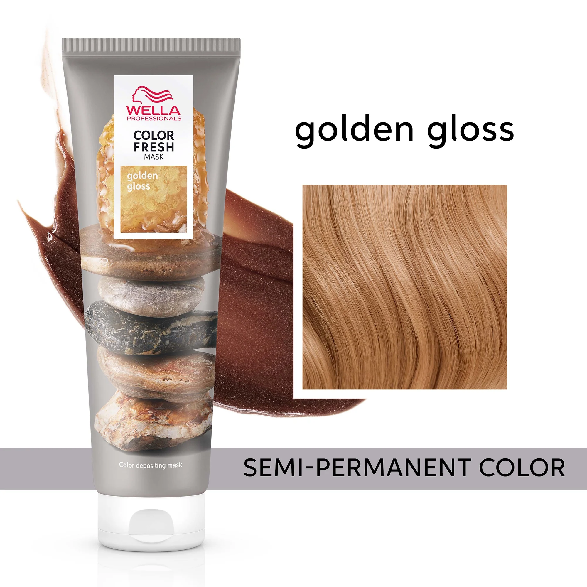 Wella Professionals Care Color Fresh Semi-Permanent Colour Mask - Golden Gloss 150ml - Image 2