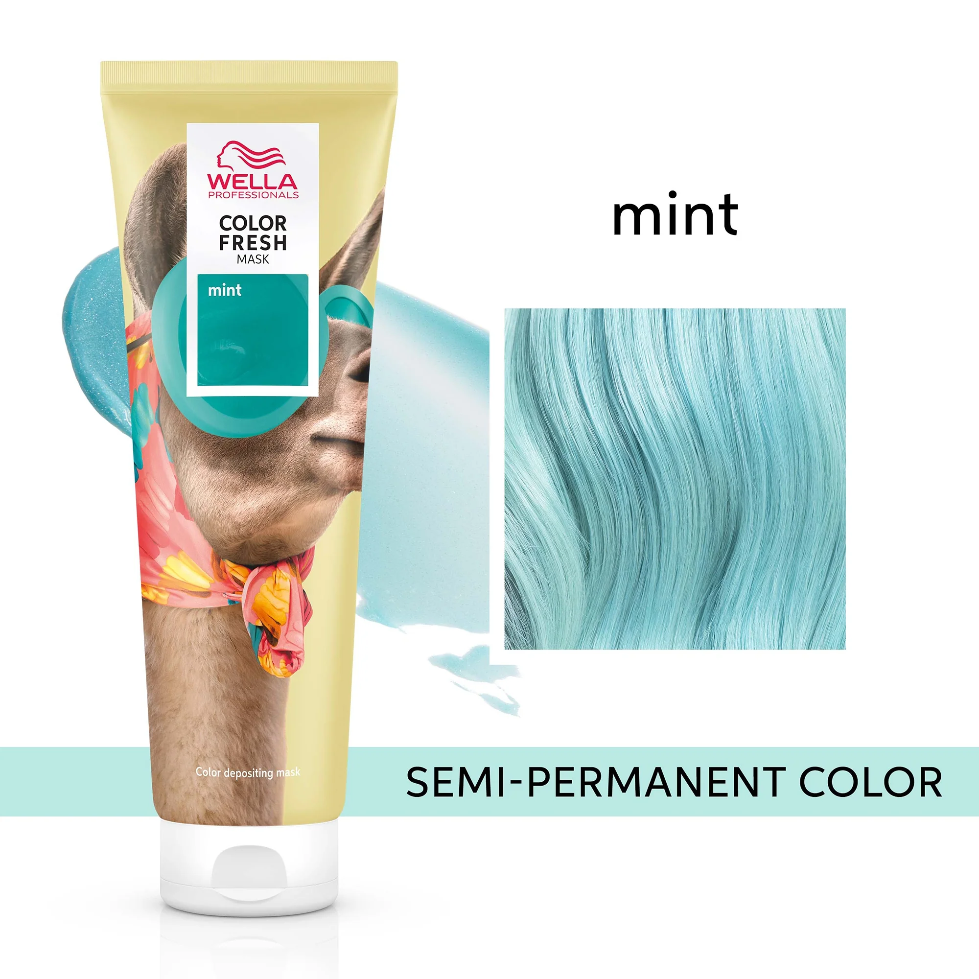 Wella Professionals Care Color Fresh Semi-Permanent Colour Mask - Mint 150ml - Image 2