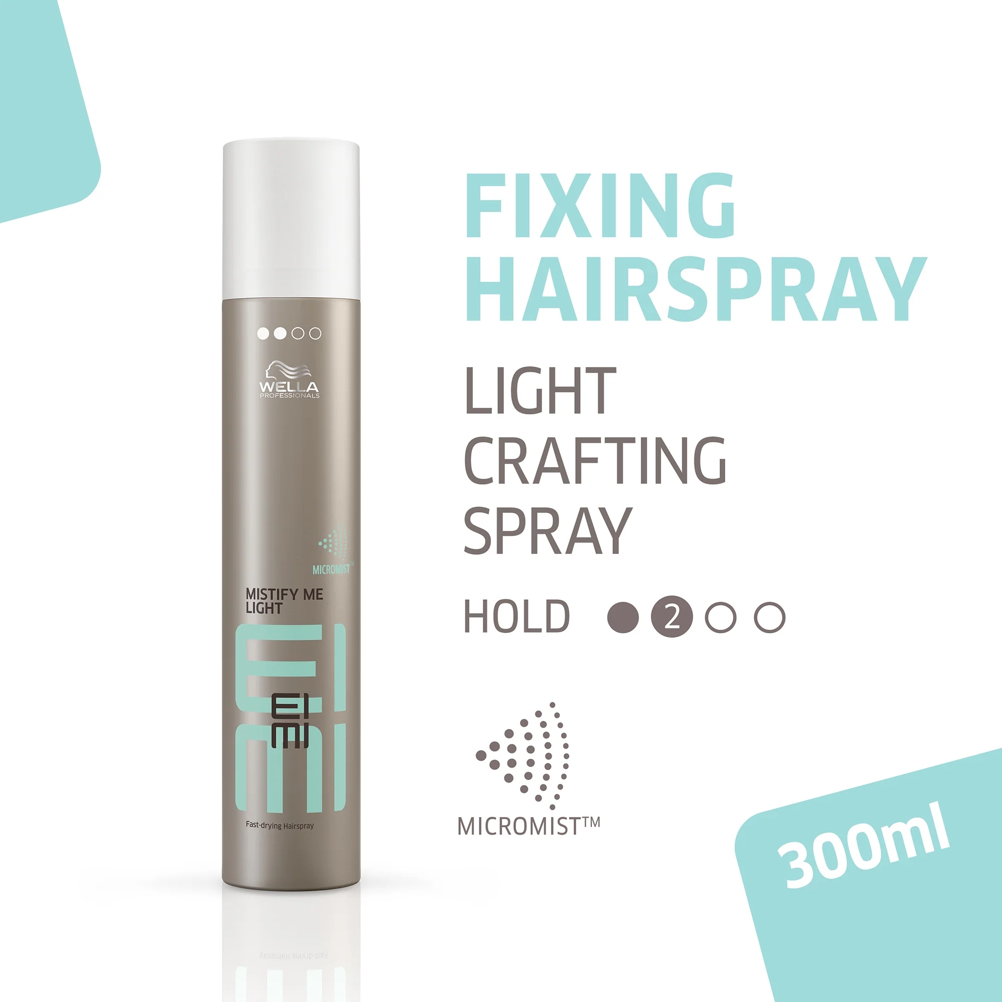 Wella Professionals Care EIMI Mistify Me Light Hair Spray 300ml - Image 2