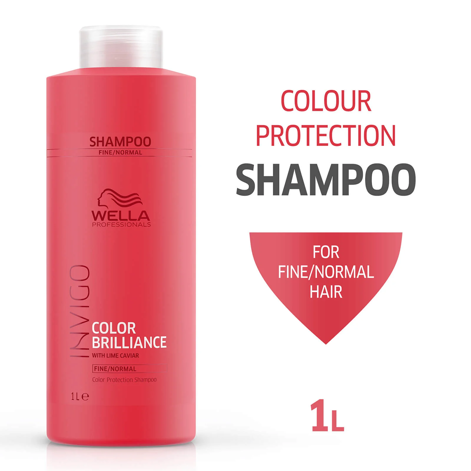 Wella Professionals Care INVIGO Brilliance Color Protection Shampoo 1000ml - Image 2