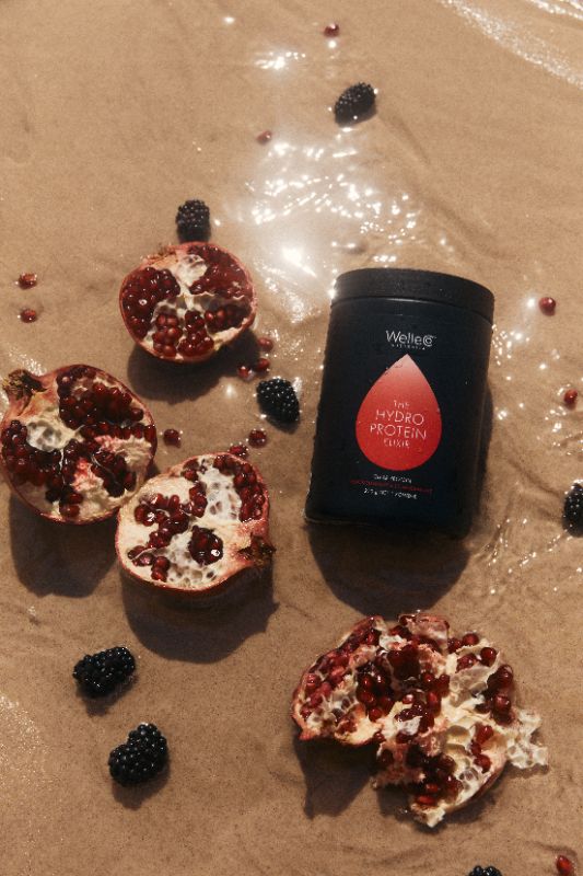WelleCo The HydroProtein Elixir -  Pomegranate & Blackcurrant 270g - Image 3