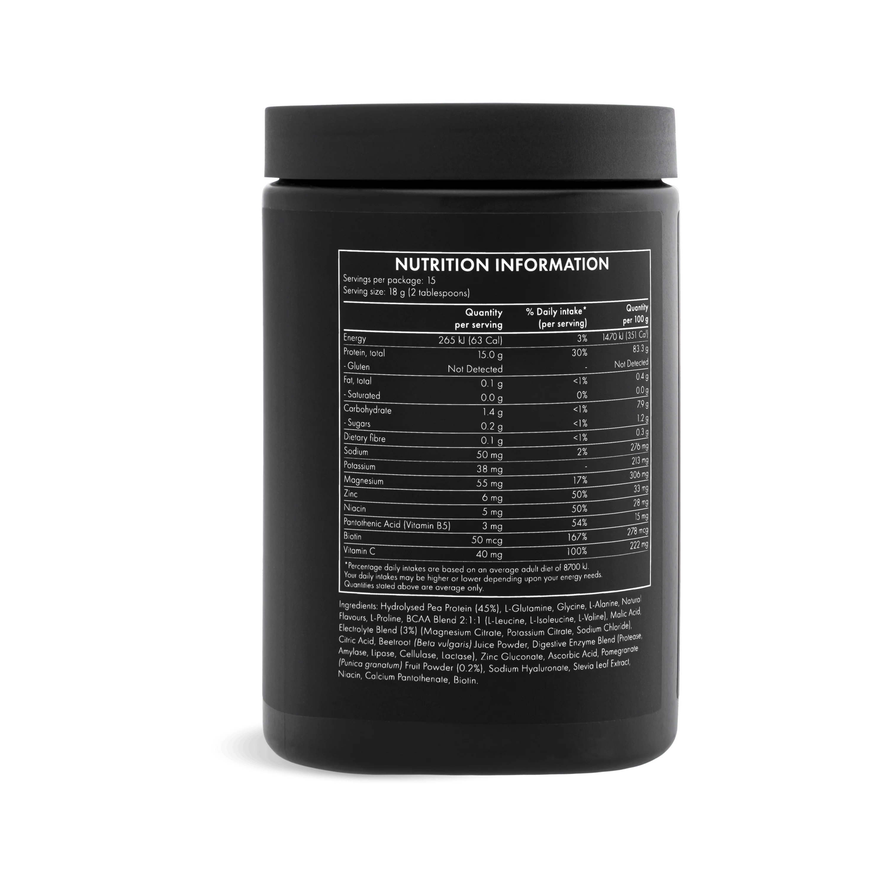 WelleCo The HydroProtein Elixir -  Pomegranate & Blackcurrant 270g - Image 9