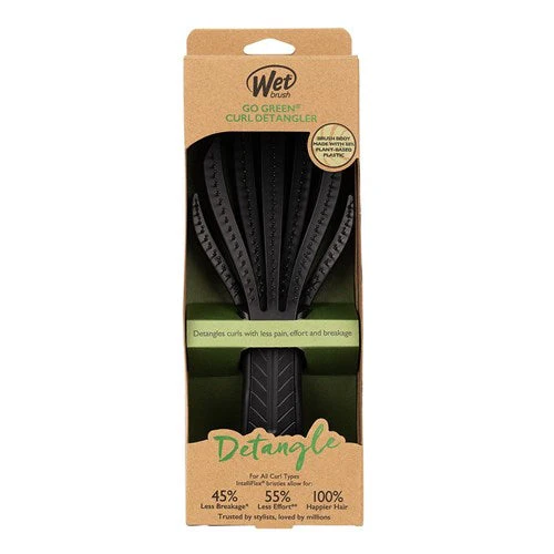 WetBrush Go Green Curl Detangler Brush - Black - Image 3