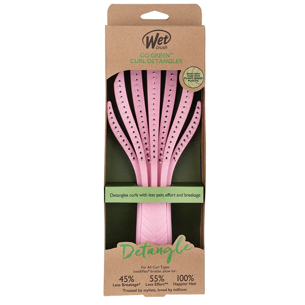 WetBrush Go Green Curl Detangler Brush - Pink - Image 7